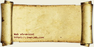 Anđela Stanimirović vizit kartica